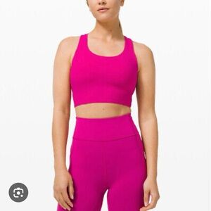 Lululemon Stash It Bra, Pink Magenta, Size 8
